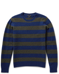 Piombo Mp Massimo Striped Wool Sweater