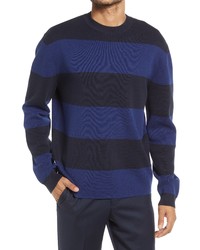 BOSS Nasato Stripe Crewneck Sweater