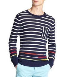 Band Of Outsiders Striped Cotton Sweater