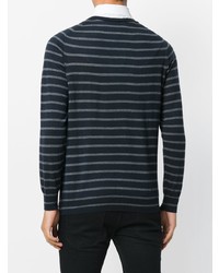 Closed Striped Knitted Sweater