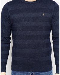 Farah Sweater With Textured Stripe Regular Fit