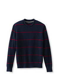 Lands' End Tall Stripe Shaker Rollneck Sweater Breton Stripe