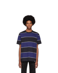 Norse Projects Black And Blue Striped Johannes T Shirt