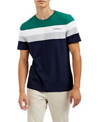 Ben Sherman Colorblock Stripe Stretch Cotton T Shirt