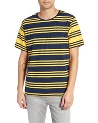 NATIVE YOUTH Contrast Stripe Pocket T Shirt