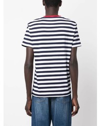Polo Ralph Lauren Embroidered Logo Striped Cotton T Shirt
