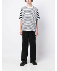 Sophnet. Embroidered Logo Striped T Shirt