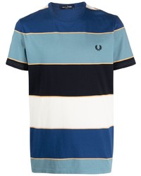Fred Perry Embroidered Logo Striped T Shirt