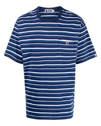 A Bathing Ape Hoop One Point Striped T Shirt