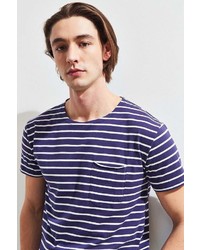Urban Outfitters Nautical Stripe Long Loose Scoopneck Tee