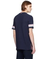 Thom Browne Navy Rwb Stripe T Shirt