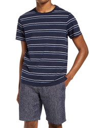 Club Monaco Slim Fit Double Stripe T Shirt