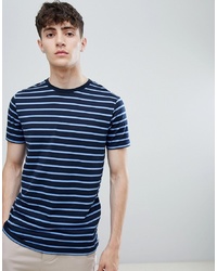 ASOS DESIGN Stripe T Shirt In Blue