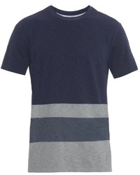 Vince Striped Cotton Jersey T Shirt