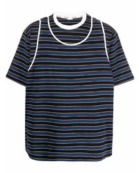 Sunnei Striped Layered Effect T Shirt