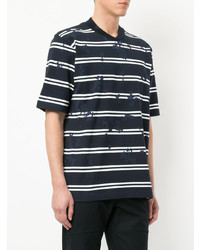Sacai Striped Paint Splatter T Shirt