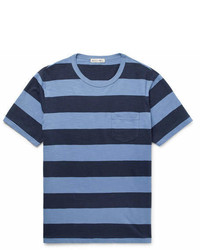 Alex Mill Striped Slub Cotton Jersey T Shirt