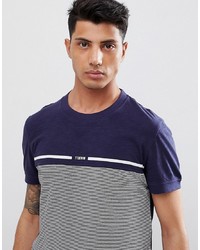 Tom Tailor T Shirt With Fine Stripe In Blue