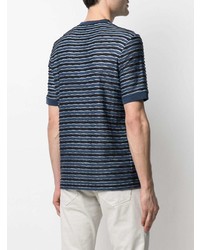 Giorgio Armani Textured Stripe T Shirt