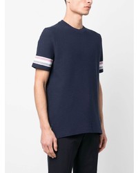 Thom Browne Tri Colour Striped Knit T Shirt