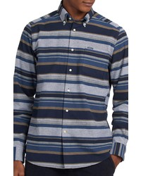 Barbour Cornhill Tailored Fit Stripe Flannel Shirt