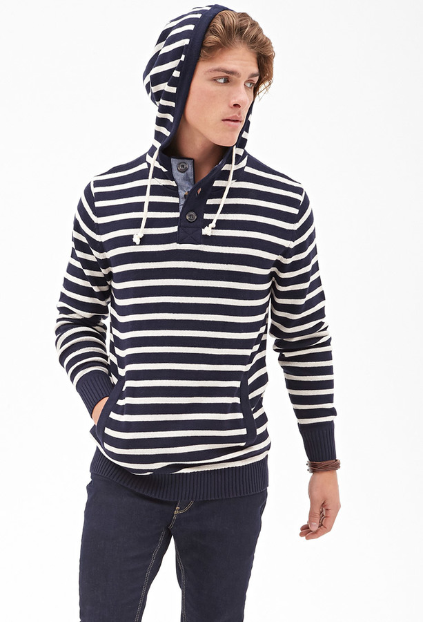21men 21 Nautical Striped Hoodie | Where to buy & how to wear