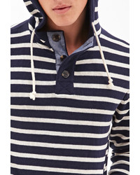 Forever 21 Nautical Striped Hoodie