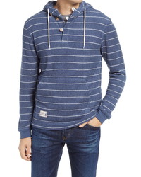 johnnie-O Outboard Stripe Terry Pullover Hoodie
