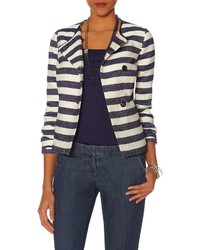 The Limited Striped Asymmetrical Jacket