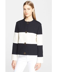 Lanvin Wide Stripe Cotton Piqu Jacket