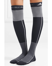 adidas by Stella McCartney Striped Stretch Knee Socks Midnight Blue
