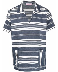 Orlebar Brown Stripe Print Polo Shirt