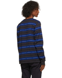 Ps By Paul Smith Blue Stripe Cotton T Shirt