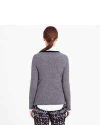 J.Crew Collection Cashmere Long Sleeve T Shirt In Thin Stripe
