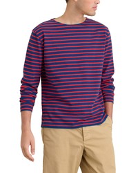 Alex Mill Deck Stripe Long Sleeve Cotton T Shirt