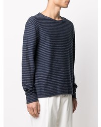 YMC Long Sleeve Stripe Print T Shirt