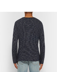 Gant Rugger Striped Knitted Cotton T Shirt