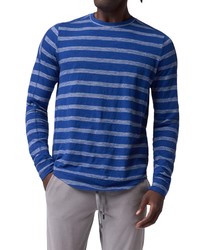 Good Man Brand Slub Stripe Long Sleeve Cotton T Shirt