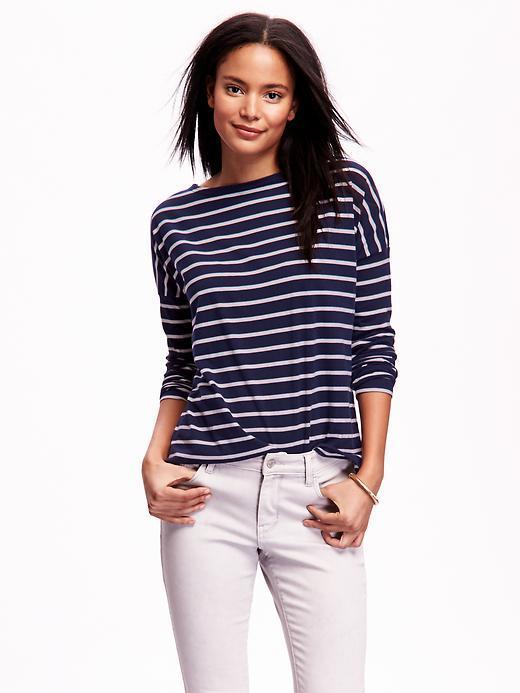 old navy striped boatneck top