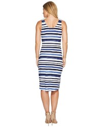 Tommy Bahama Aquarelle Stripe Sleeveless Midi Dress Dress