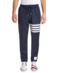 Thom Browne Striped Nylon Zip Up Pants