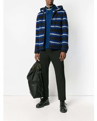 Lanvin Stripes Hooded Coat