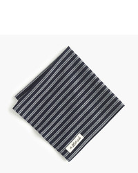 The Hill-Side Selvedge Twill Pocket Square In Stripe