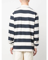 Palmes Long Sleeve Striped Polo Shirt