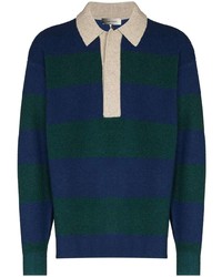 Isabel Marant Lucas Striped Knitted Polo Shirt