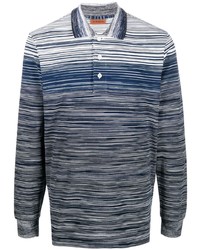 Missoni Marl Knit Long Sleeve Polo Shirt