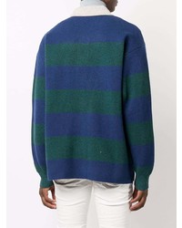 Isabel Marant Stripe Knitted Rugby Polo Shirt
