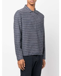 Universal Works Stripe Pattern Polo Shirt