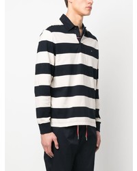 Tommy Hilfiger Striped Long Sleeved Polo Shirt