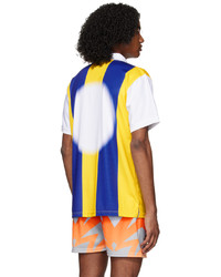 Liberal Youth Ministry Blue Yellow Striped Polo
